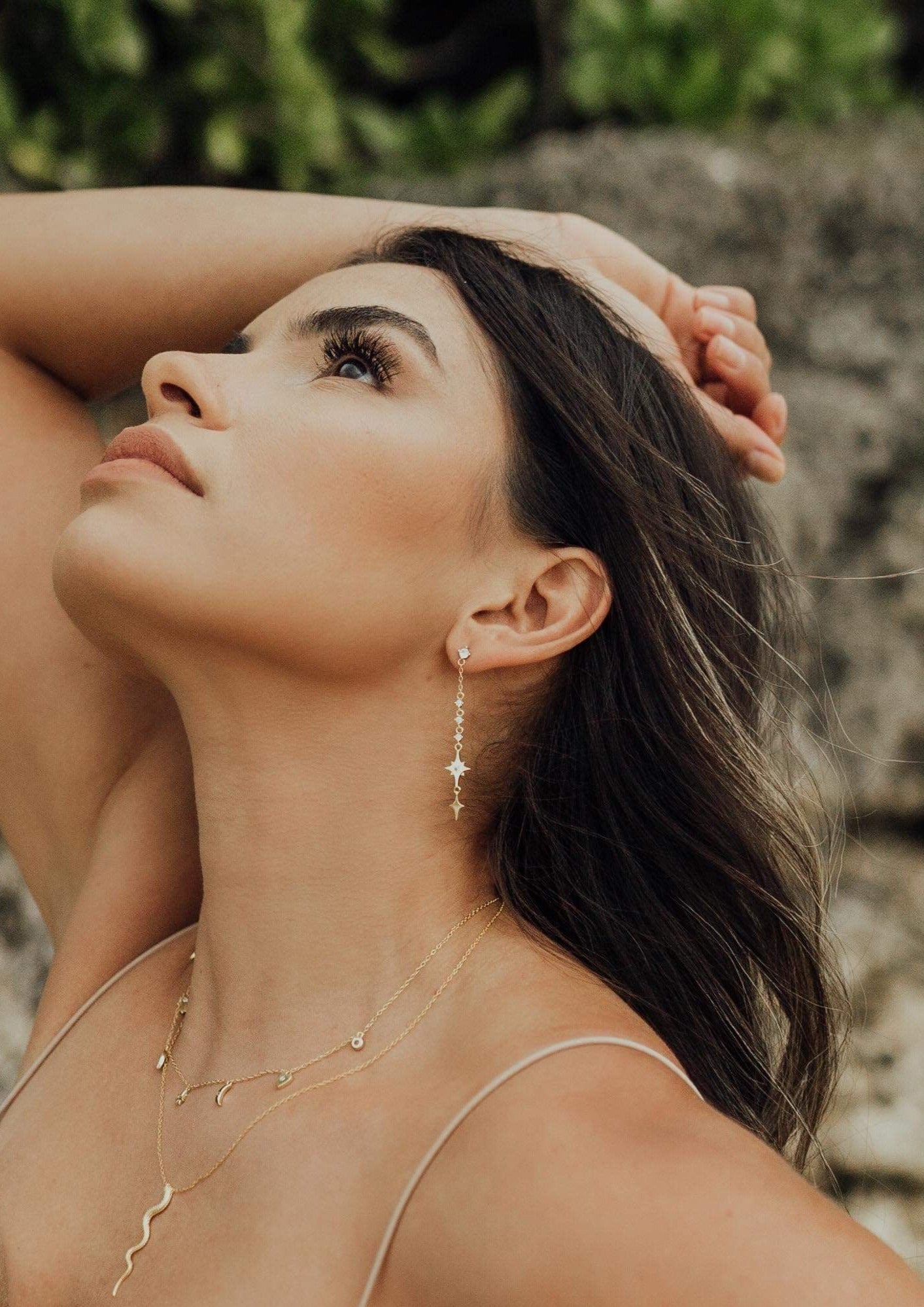 Moon & Stars Comet Earring